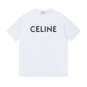 Celine White T-shirts Designer Apparel Colletion 2022