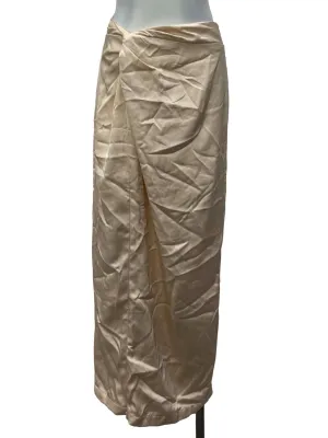 Champagne Beige Ruched Skirt
