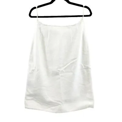 CHANEL - 1998 98P - Karl Lagerfeld Skirt Crop Top Set - White/ Black - 44 US 12