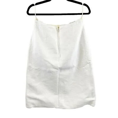 CHANEL - 1998 98P - Karl Lagerfeld Skirt Crop Top Set - White/ Black - 44 US 12