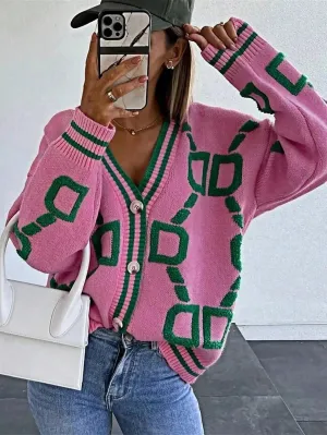 Chaqueta de Cardigan de Punto para Mujer - Cherry Vibes CR