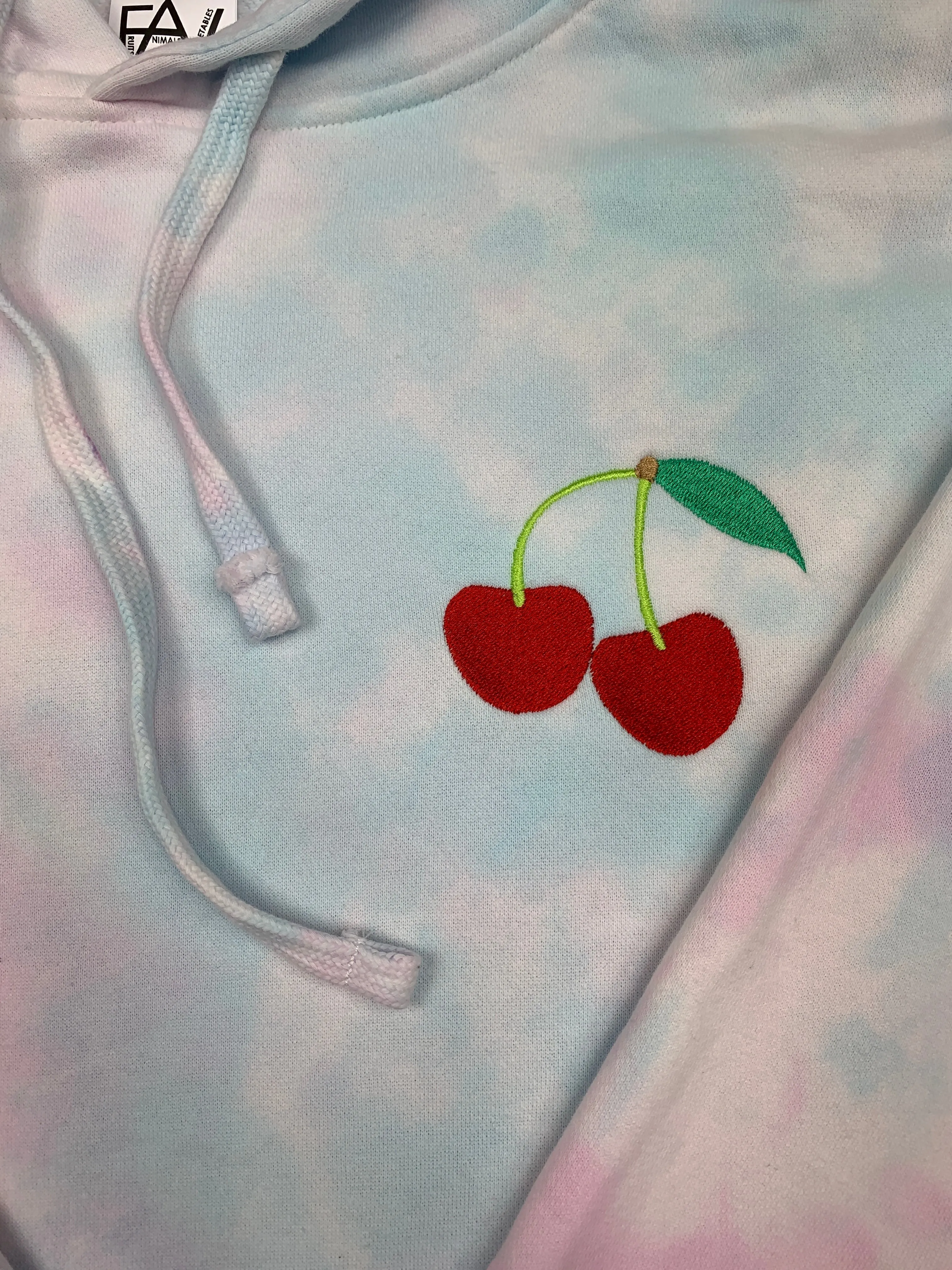 Cherry - Tie Dye Cotton Candy Mid-Weight Hoodie
