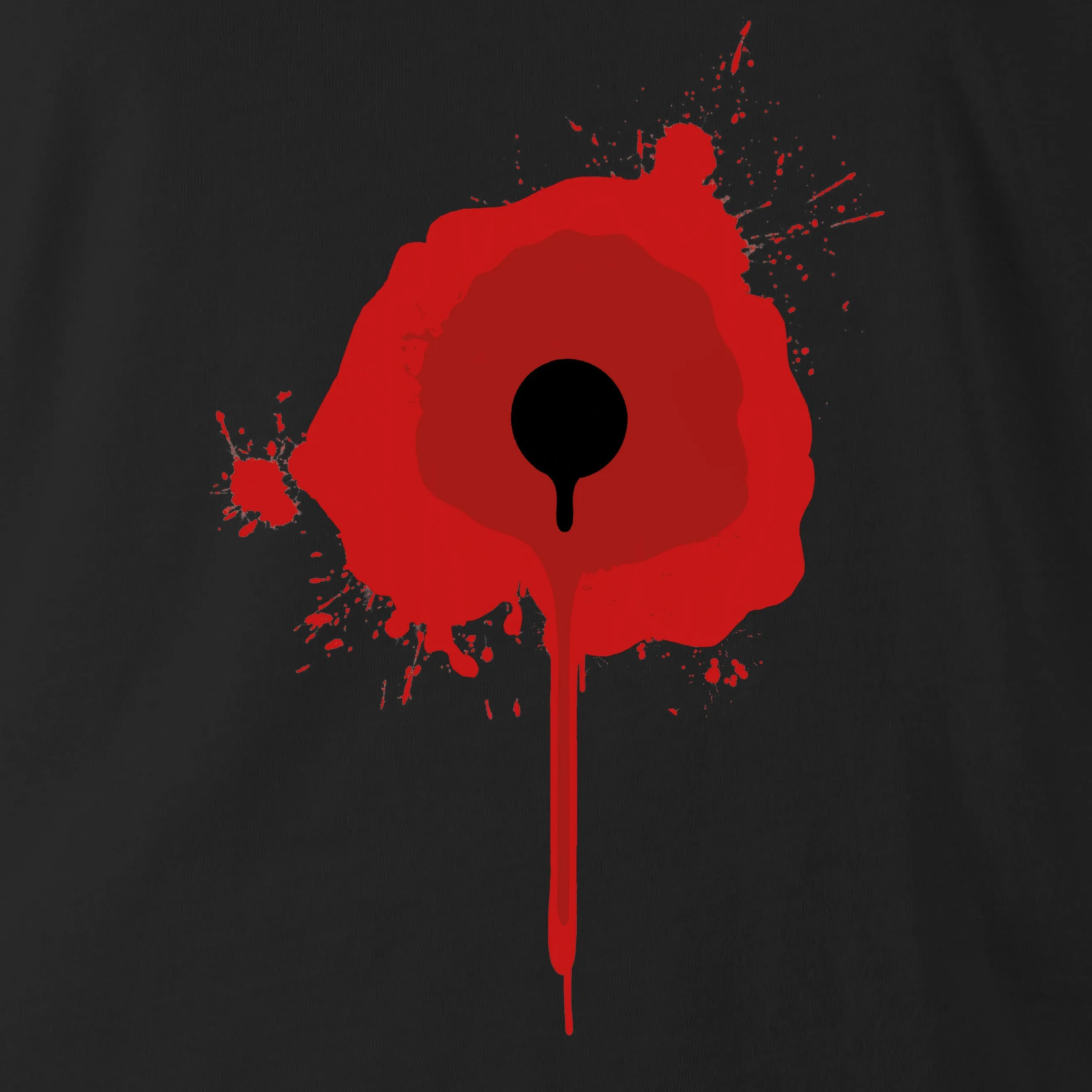 CHEST WOUND BLK HOODIE