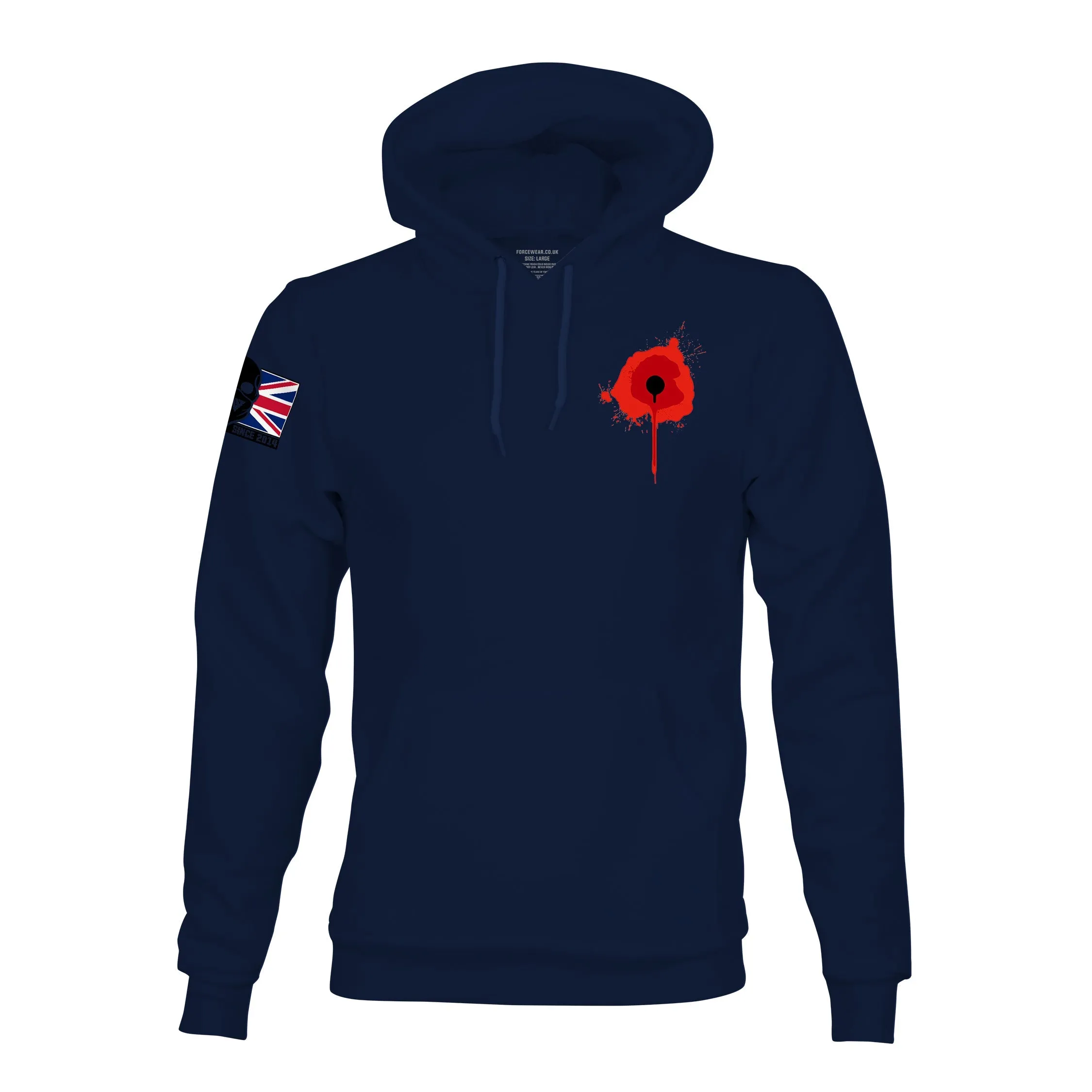 CHEST WOUND NVY HOODIE