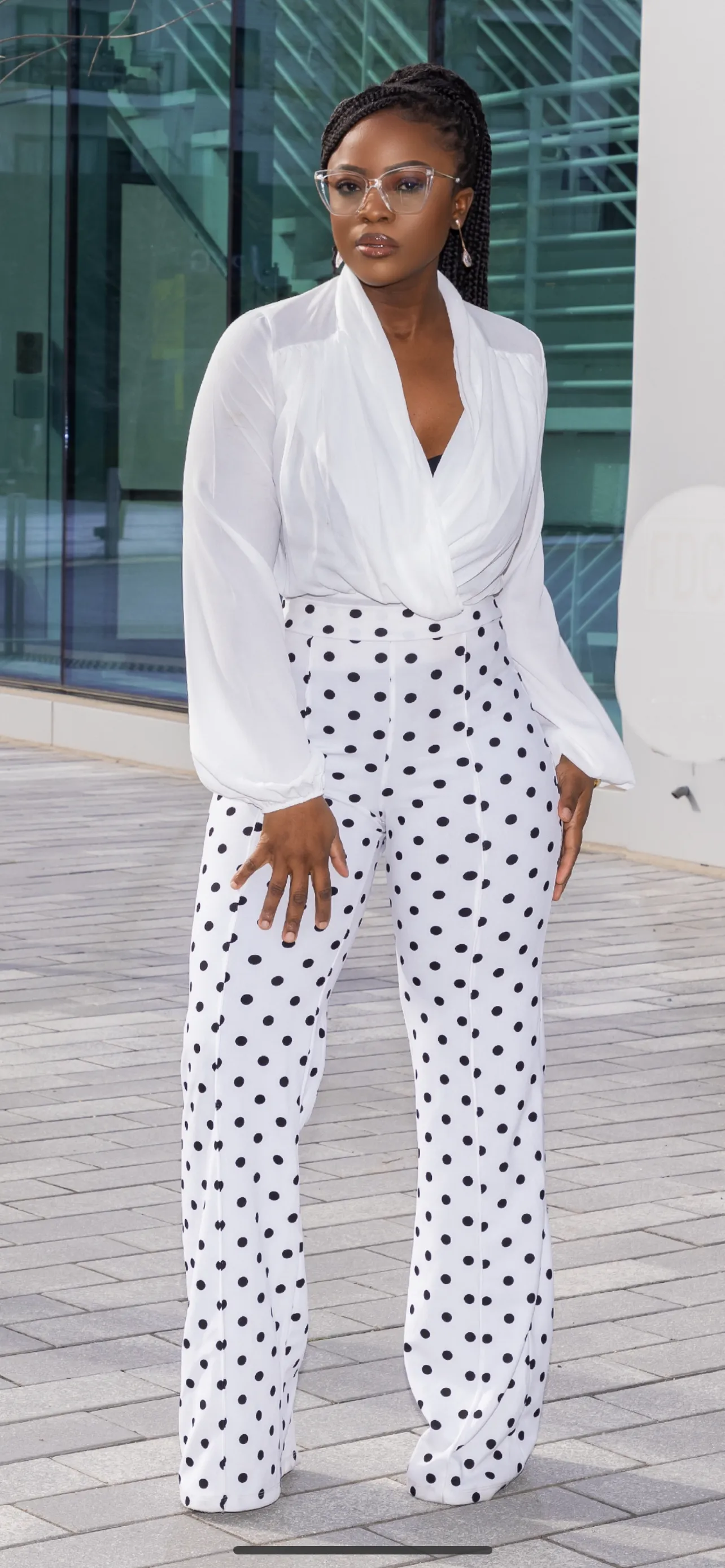 CHIFFON BODYSUIT