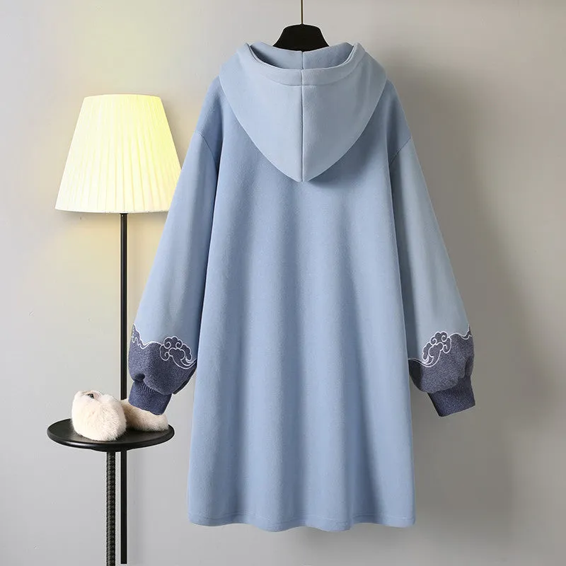 CHINESE STYLE HANFU MID LENGTH HOODIE UB3293