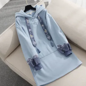 CHINESE STYLE HANFU MID LENGTH HOODIE UB3293