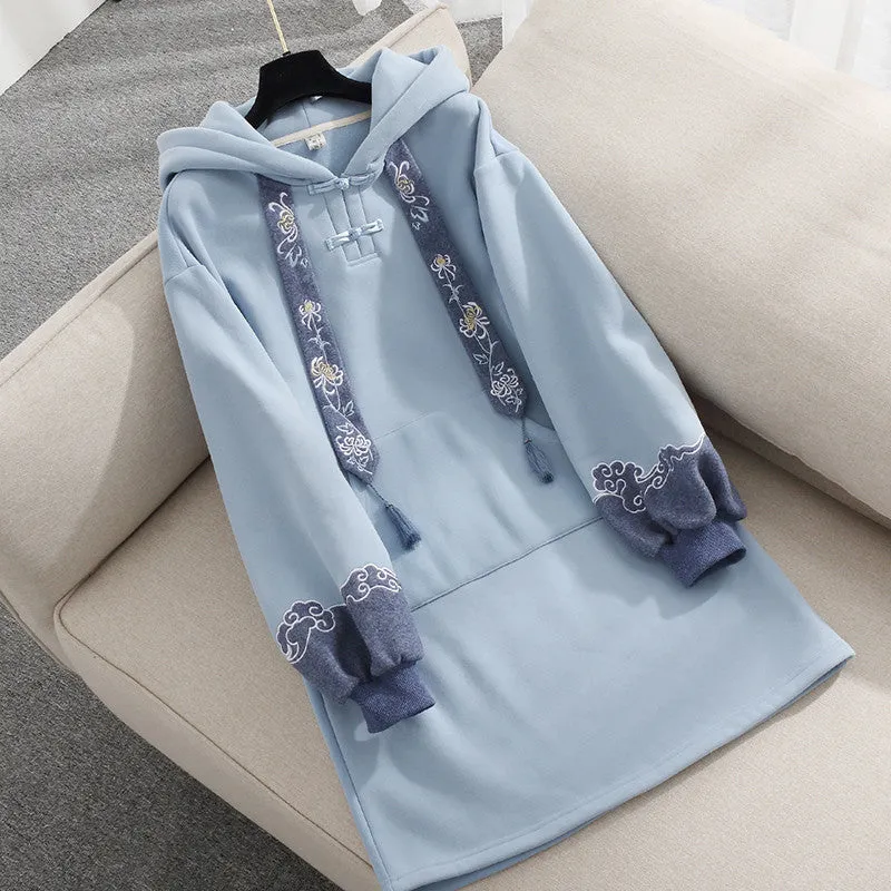 CHINESE STYLE HANFU MID LENGTH HOODIE UB3293