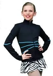 ChloeNoel Contrast Crystal Stitch Fitted Jacket - Turquoise