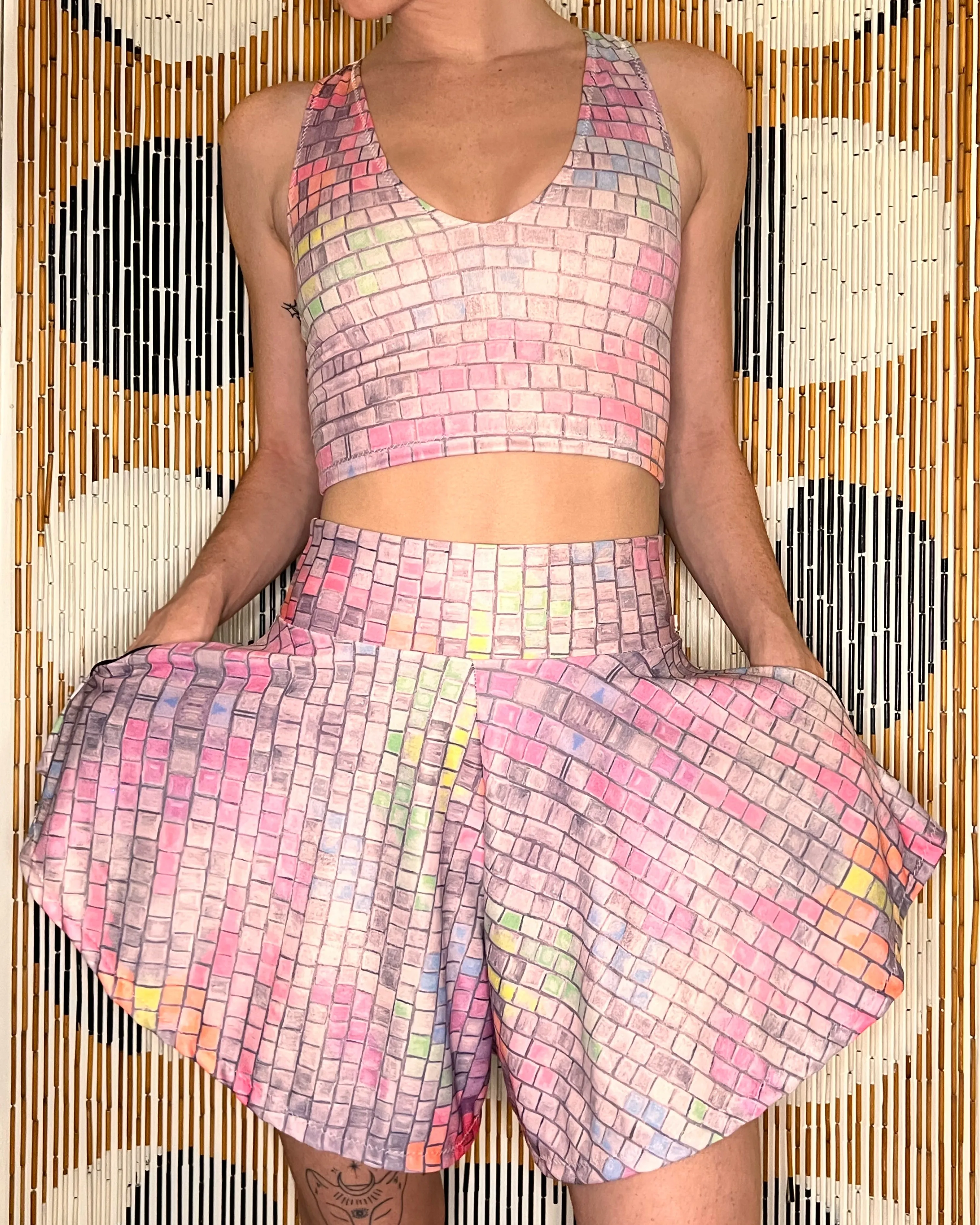 Choose A Design: Flare Shorts Outfit [2 Piece Set] (Custom Handmade Order)