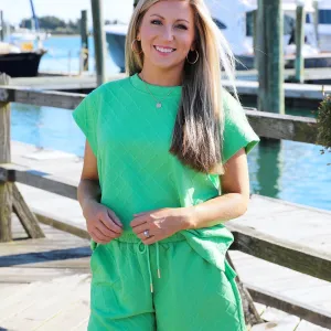 Claire Top in Green
