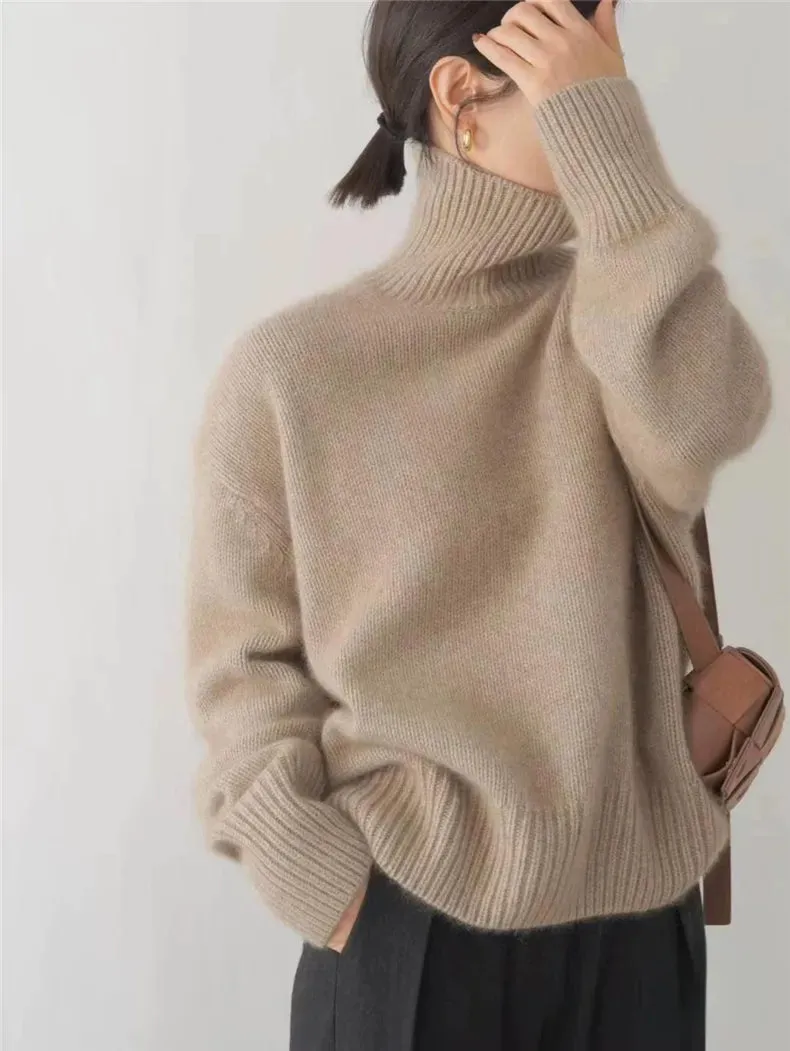 Classic Soft Knit Turtleneck Sweater