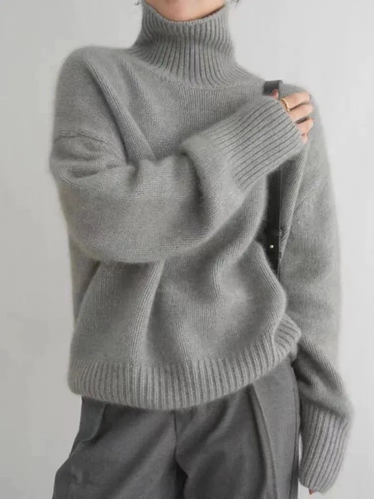 Classic Soft Knit Turtleneck Sweater