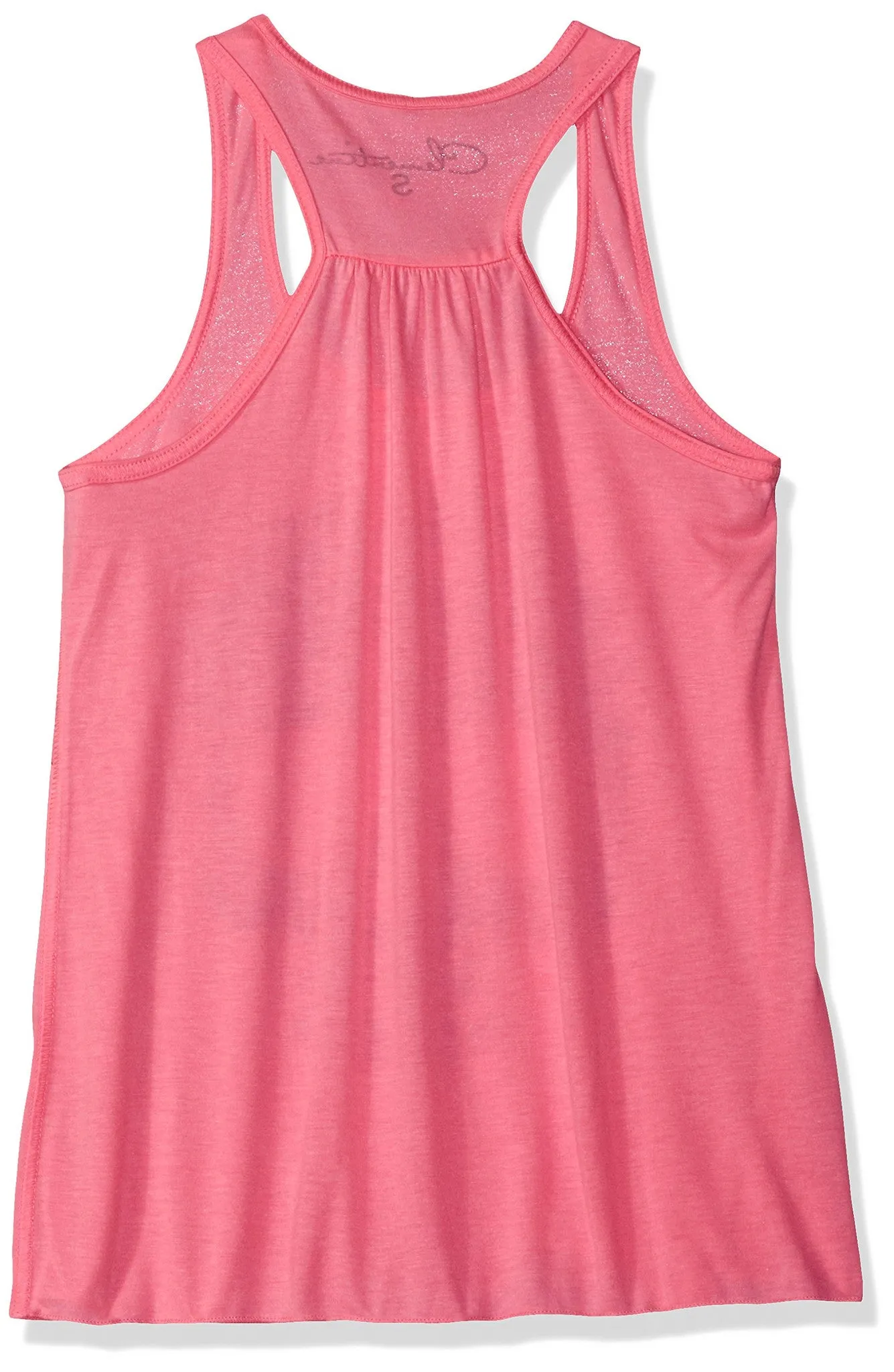 Clementine Women's Petite Plus Floral Skull Graphic Flowy Racerback Tank