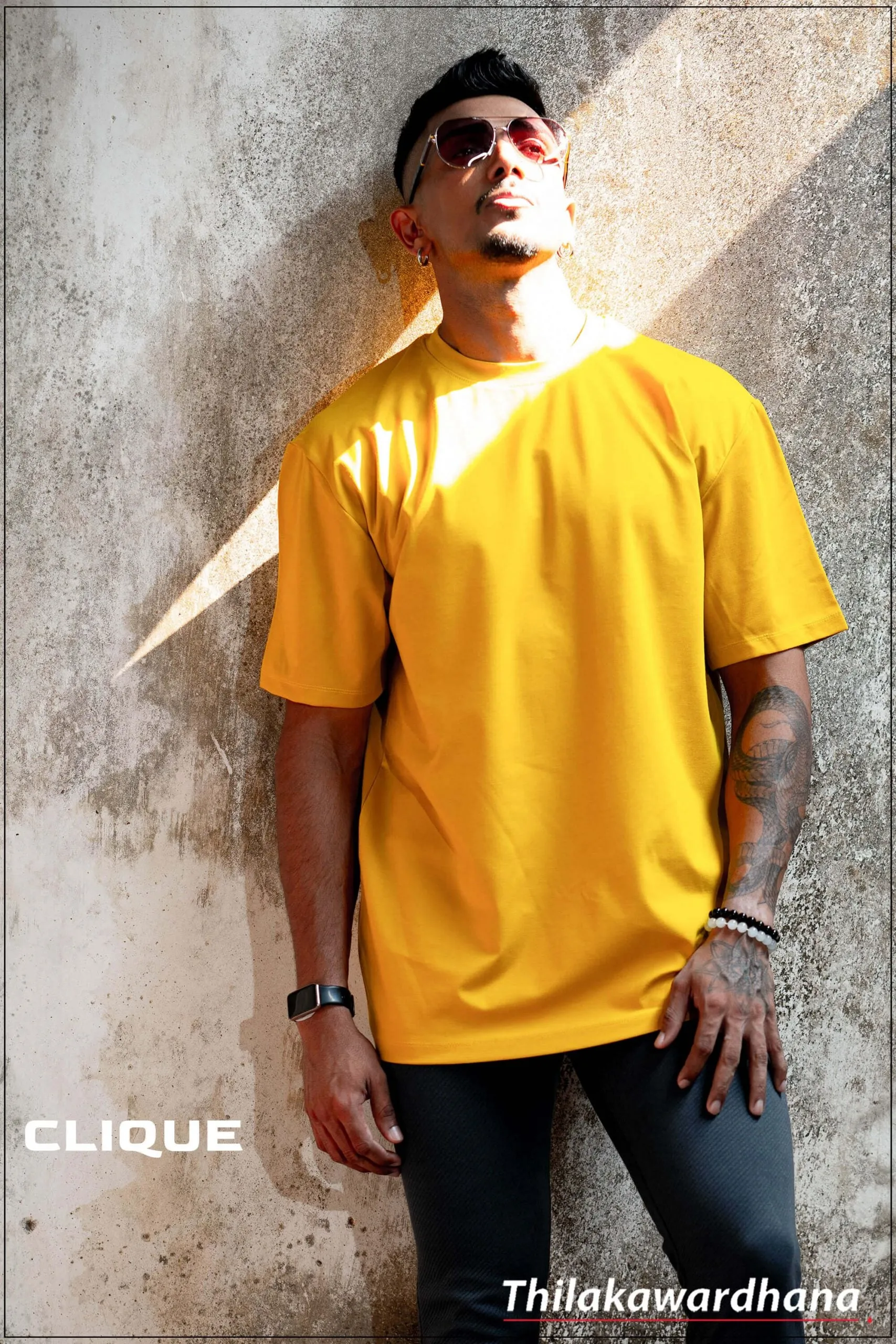 Clique Graphic Printed Premium Oversized T Shirt