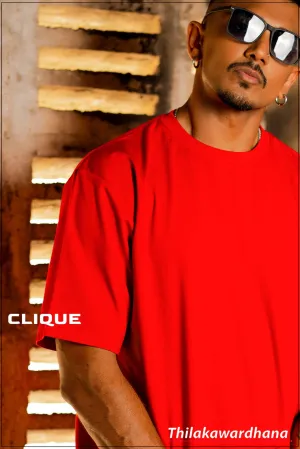 Clique Graphic Printed Premium Oversized T Shirt