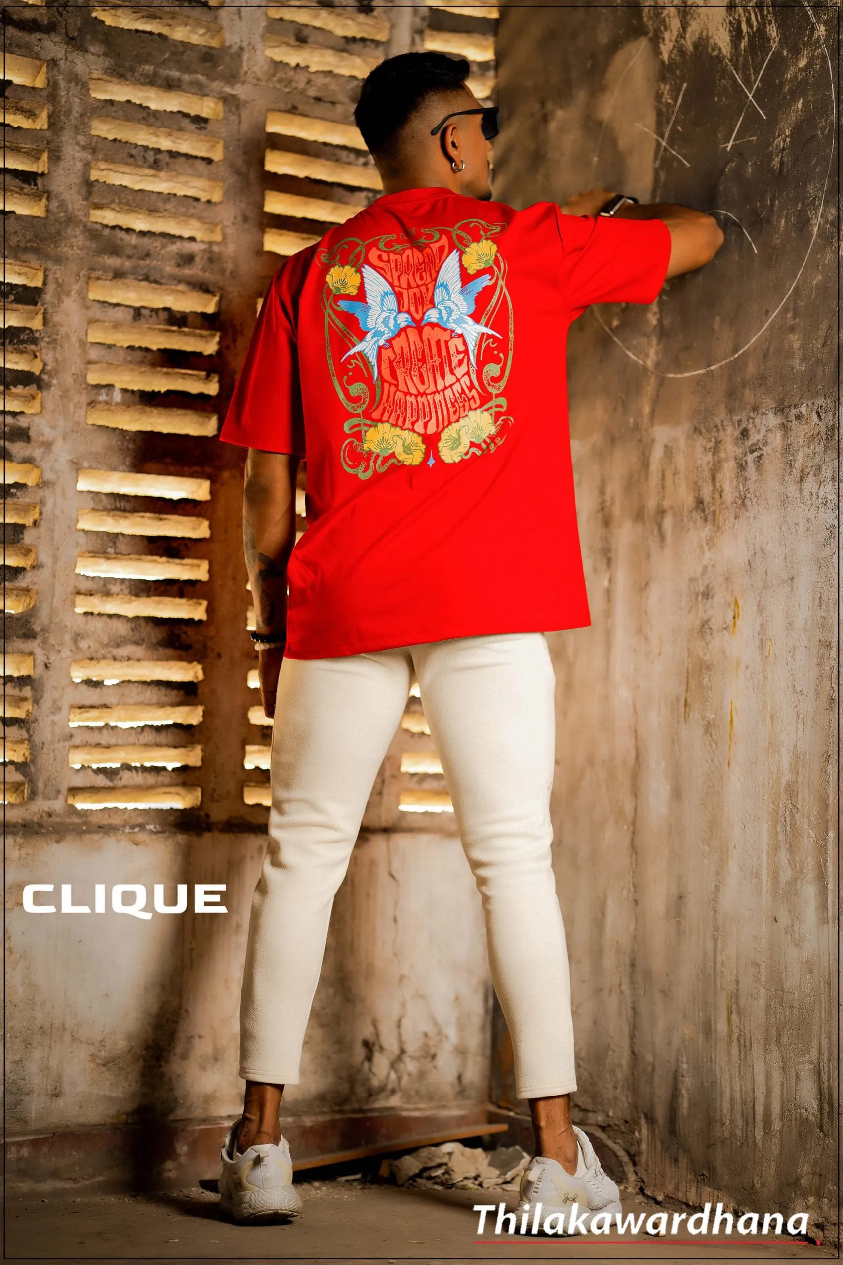 Clique Graphic Printed Premium Oversized T Shirt