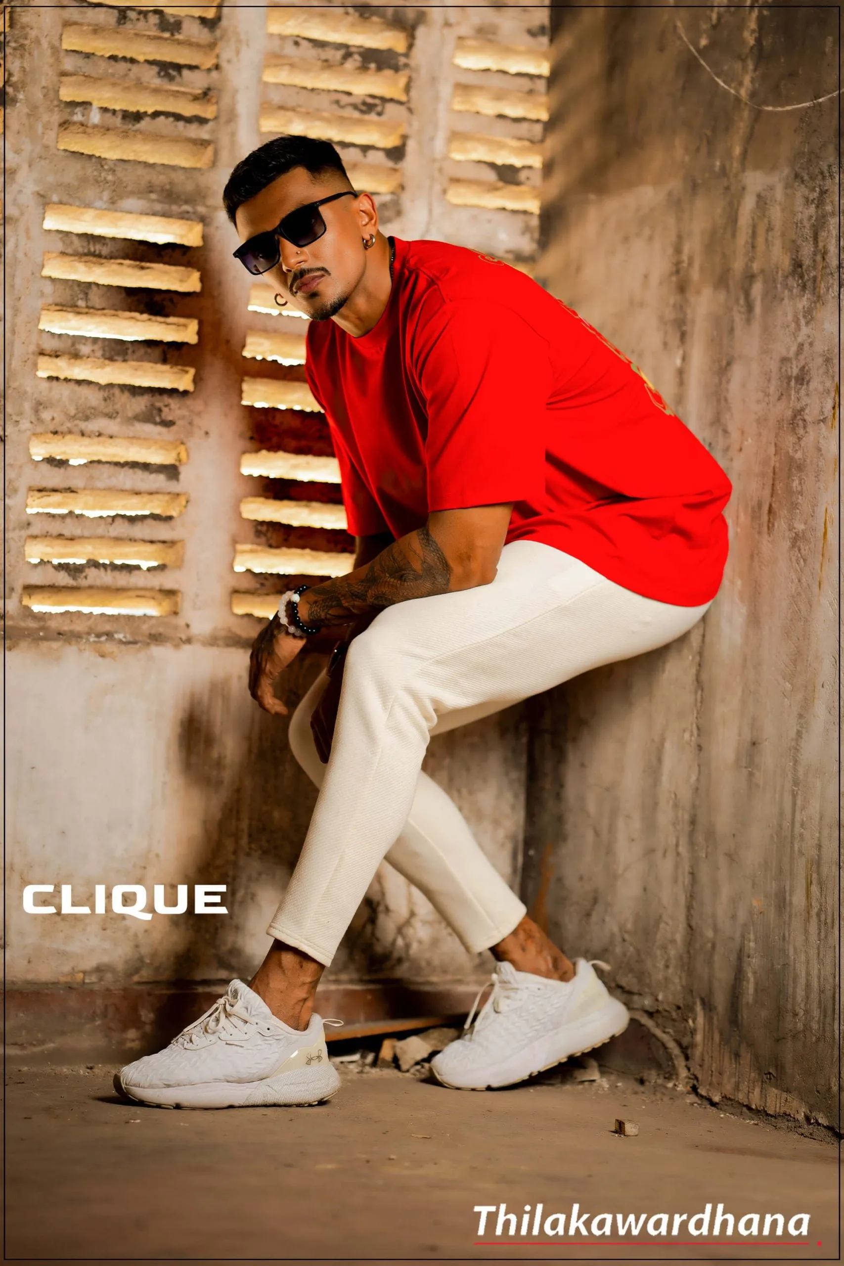 Clique Graphic Printed Premium Oversized T Shirt