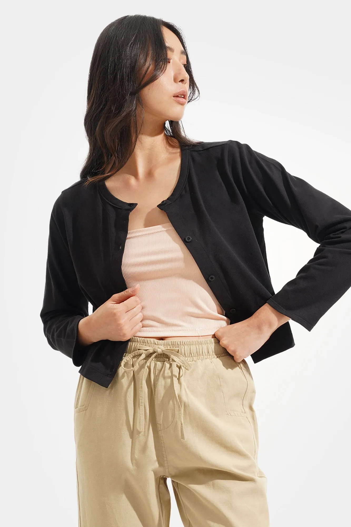Closet Staples Crew Neck Cardigan