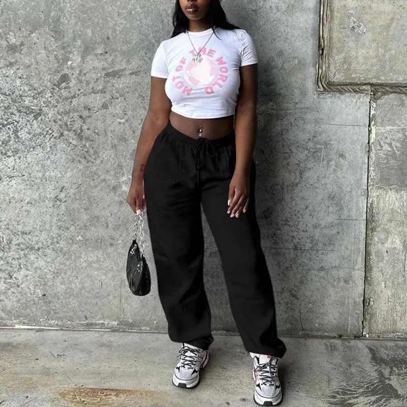 Cloud Kiss High-Rise Drawstring Relaxed Jogger Pants