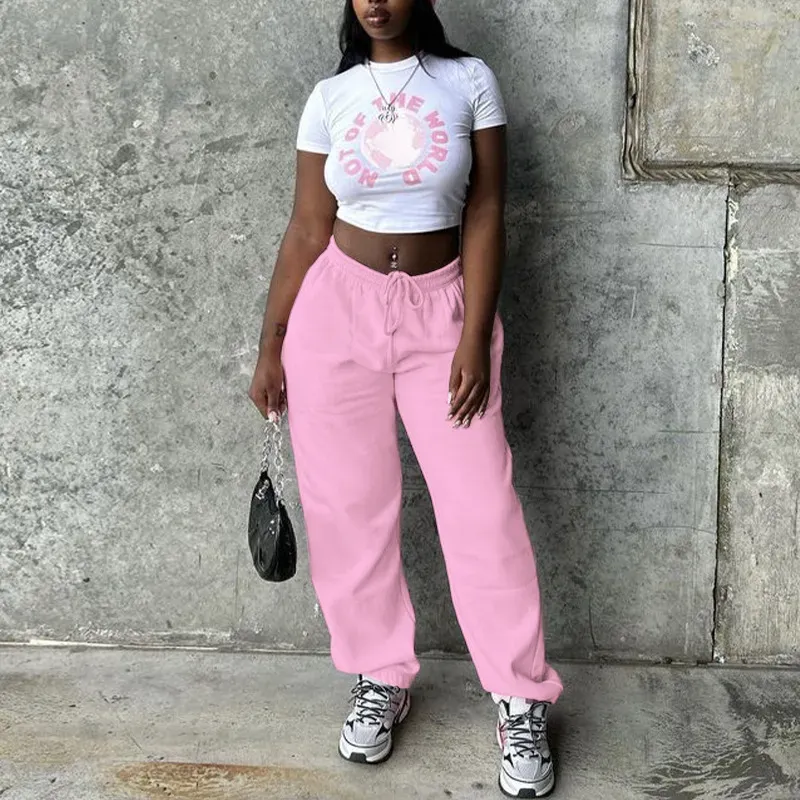 Cloud Kiss High-Rise Drawstring Relaxed Jogger Pants