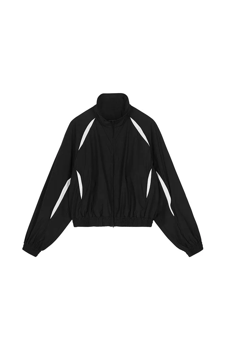 Coat / JNBY Colorblock Fishbone-Fit Jacket