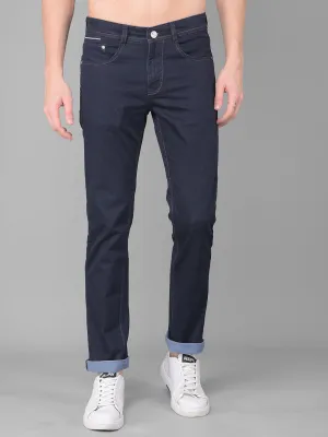 COBB NAVY BLUE NARROW FIT PREMIUM JEANS