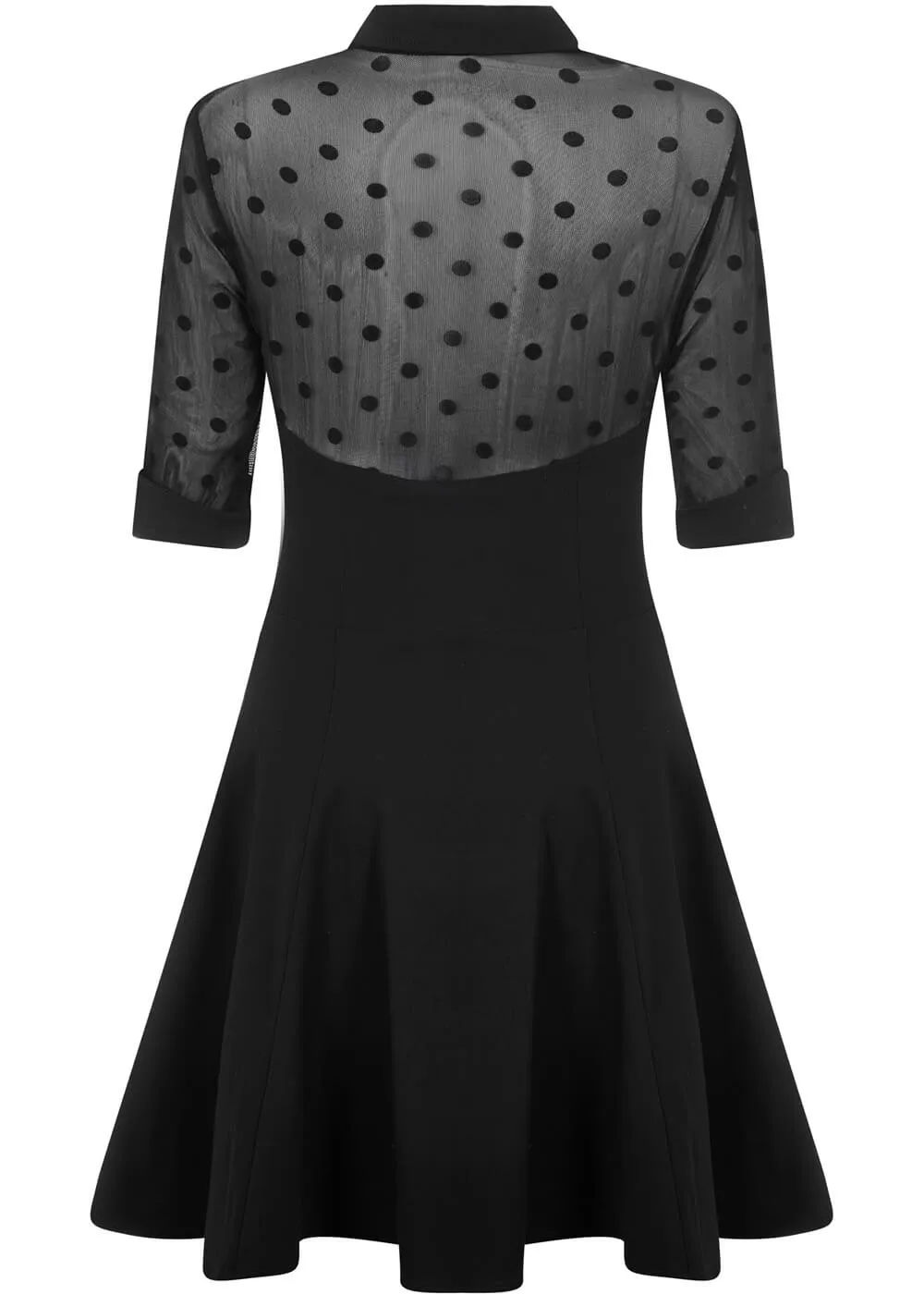 Collectif Wednesday Skater 50's Dress Black