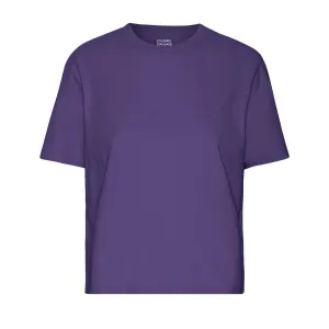 COLORFUL STANDARD Organic Boxy Crop Tee ultra violet