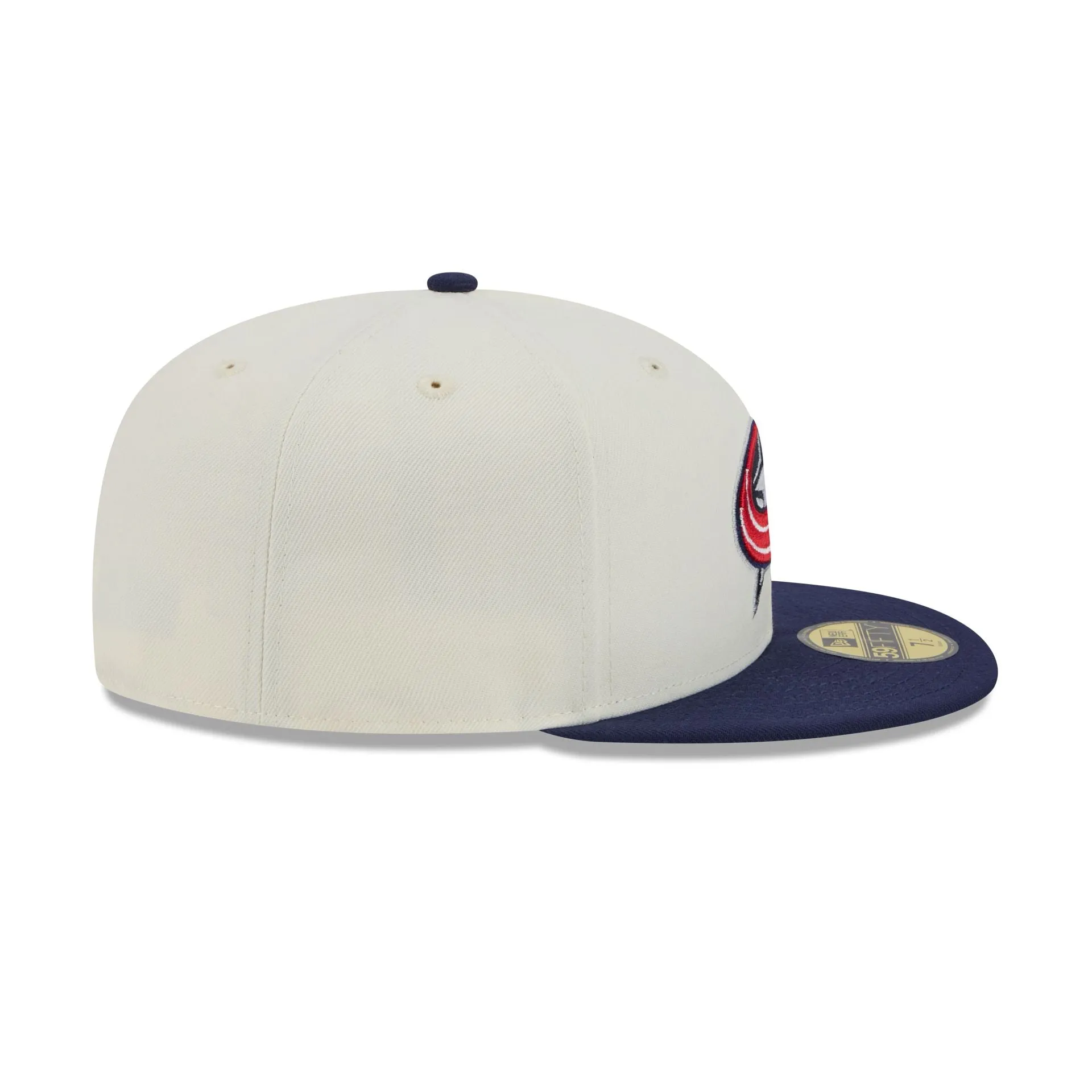 Columbus Blue Jackets Chrome White 59FIFTY Fitted Hat