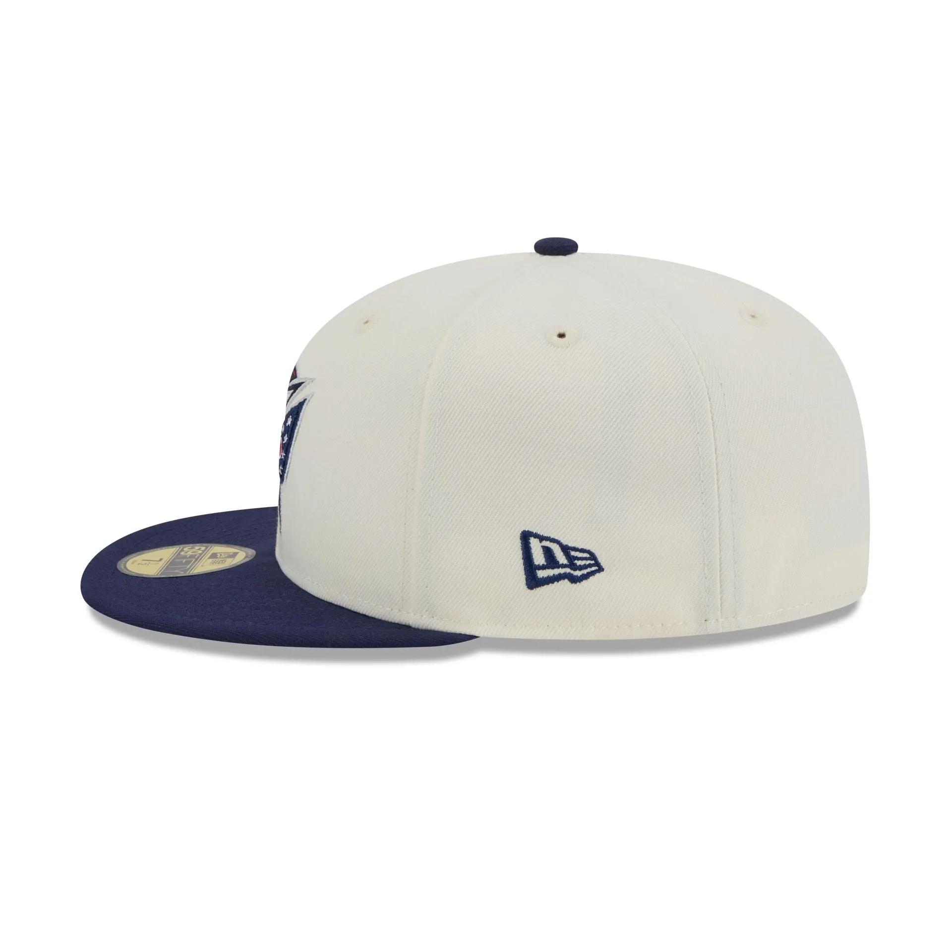 Columbus Blue Jackets Chrome White 59FIFTY Fitted Hat
