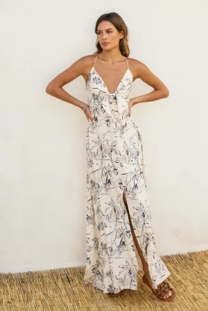 Coralie Knot Front Maxi Dress
