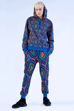 Core Jogger in Concentric Blue