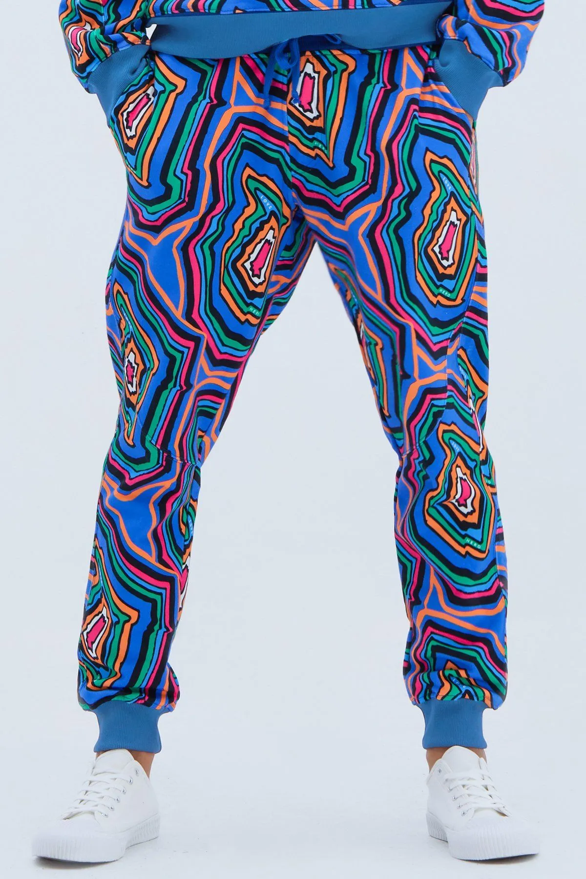 Core Jogger in Concentric Blue