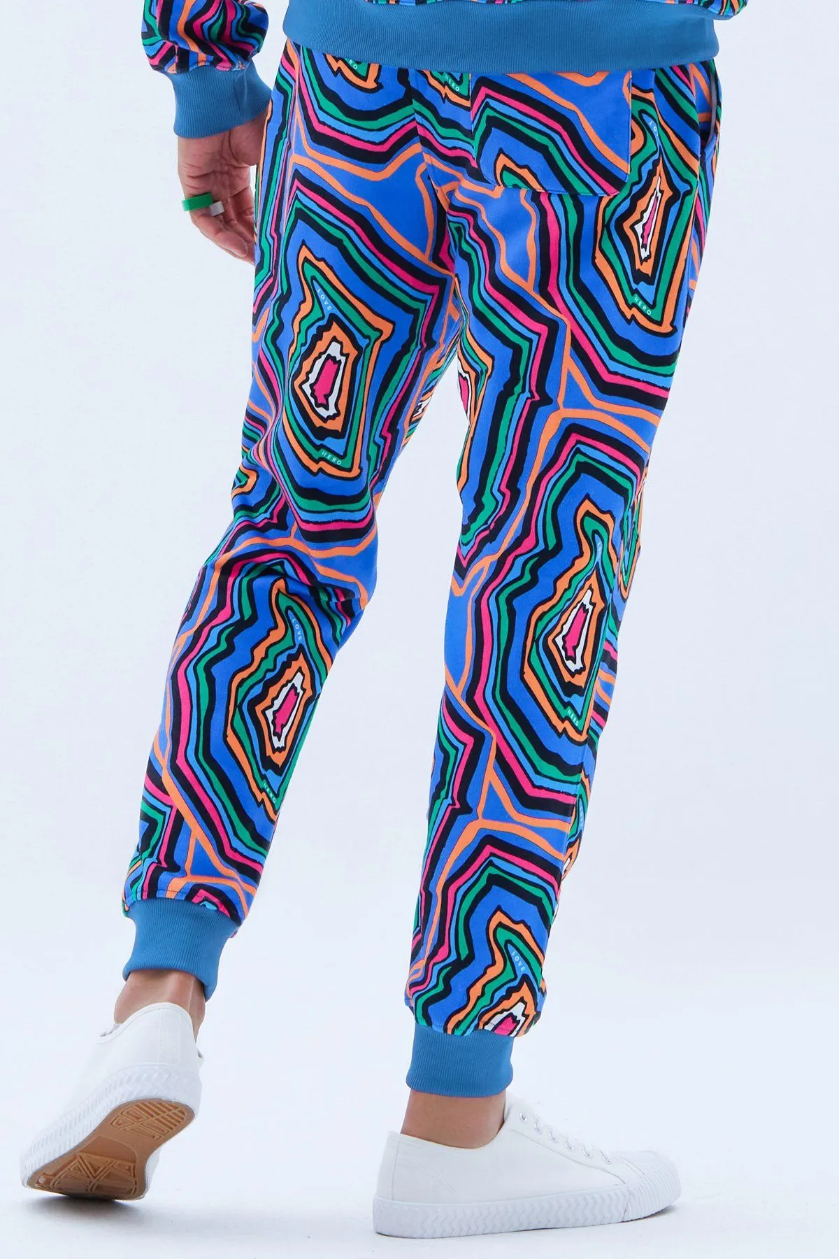 Core Jogger in Concentric Blue