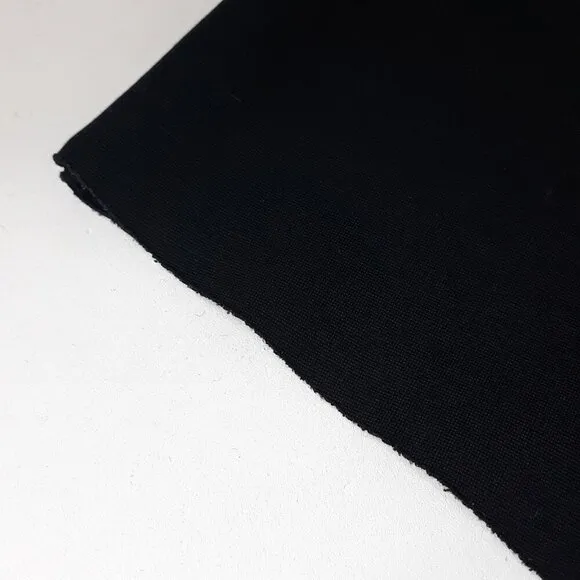 COS Stretch Knit A-Line Black V-Neck Long Sleeve Dress L Office Date Night
