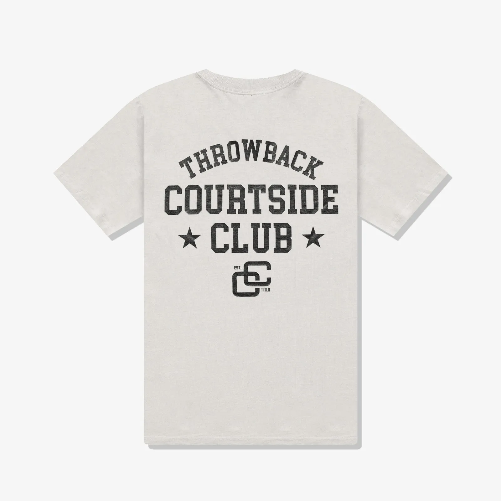 Courtside Club T-Shirt - Faded Bone