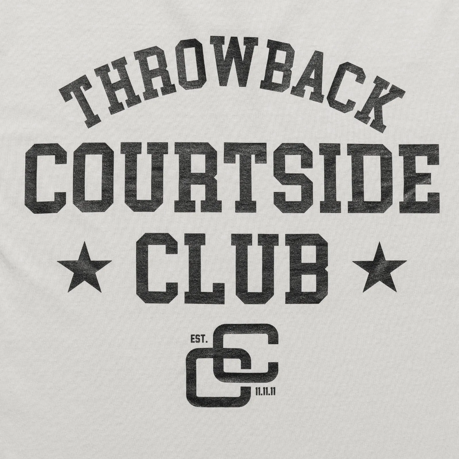 Courtside Club T-Shirt - Faded Bone