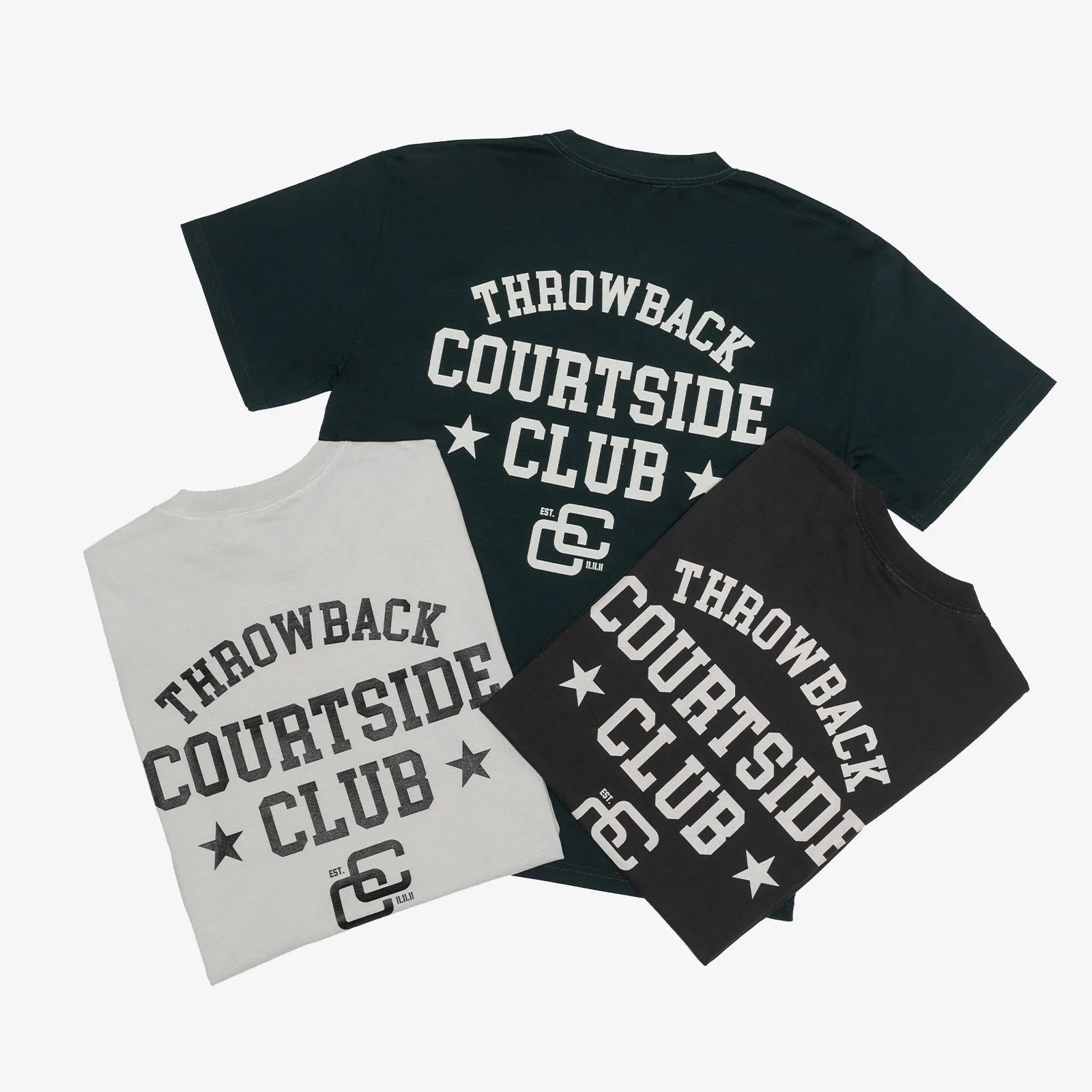 Courtside Club T-Shirt - Faded Bone