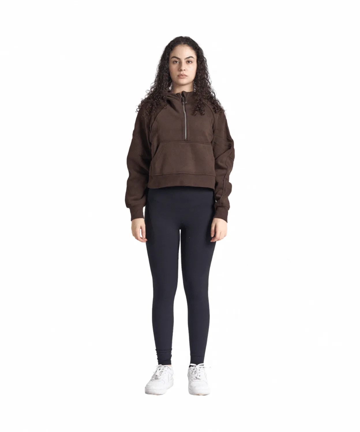 CozyEase Oversized Half-Zip Hoodie