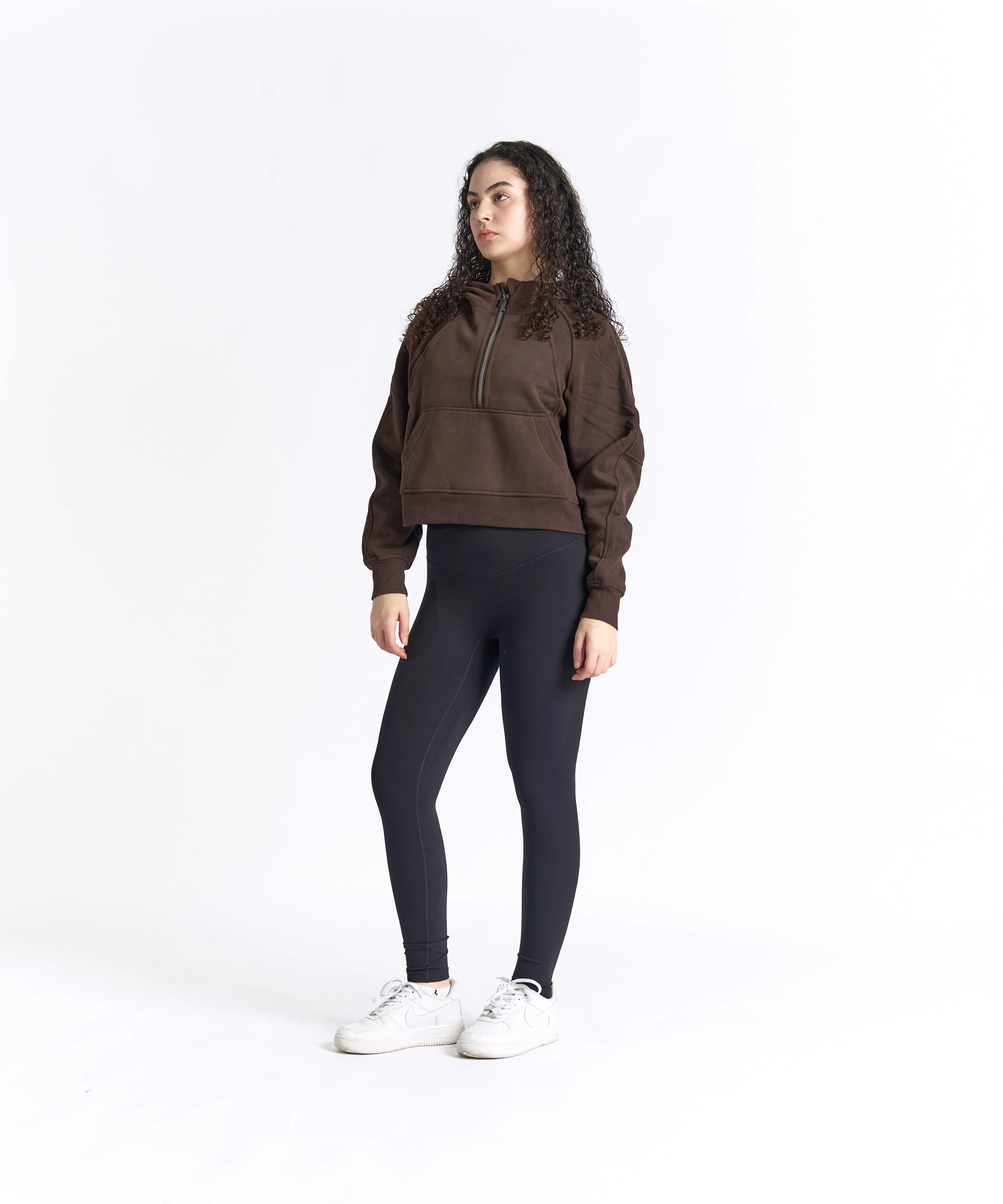 CozyEase Oversized Half-Zip Hoodie