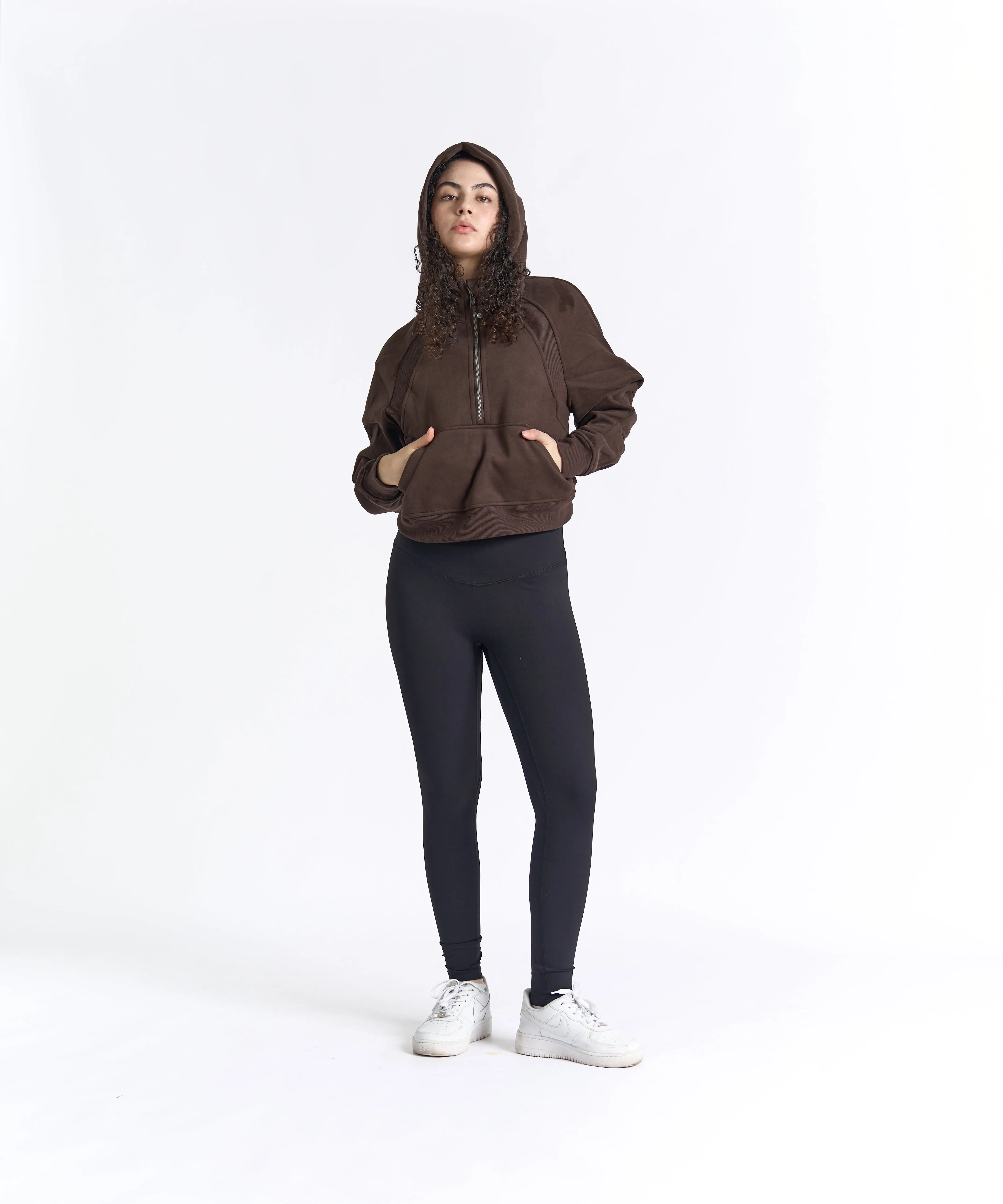 CozyEase Oversized Half-Zip Hoodie