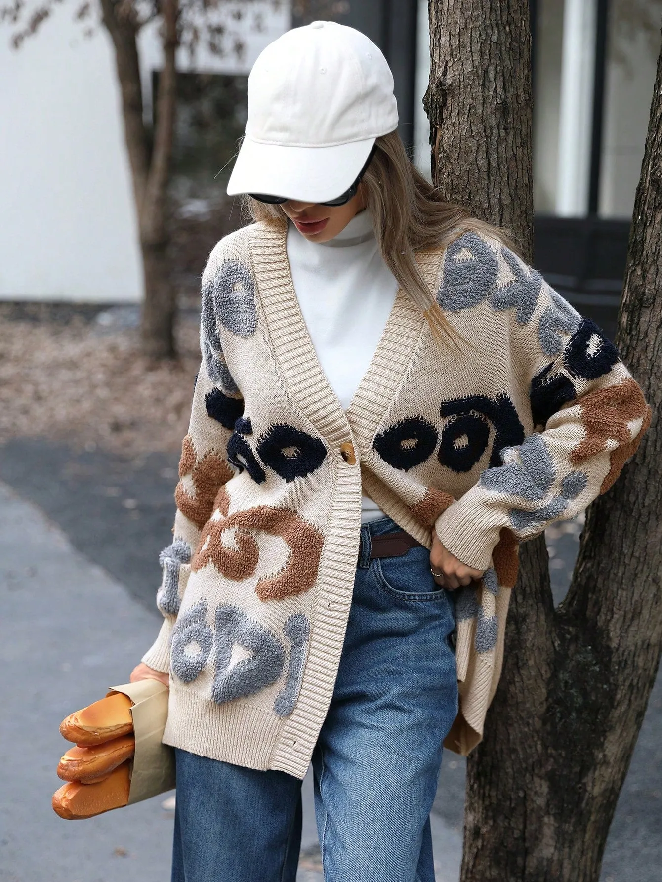 Cárdigan Aveloria: Estilo Oversized en Cherry Vibes