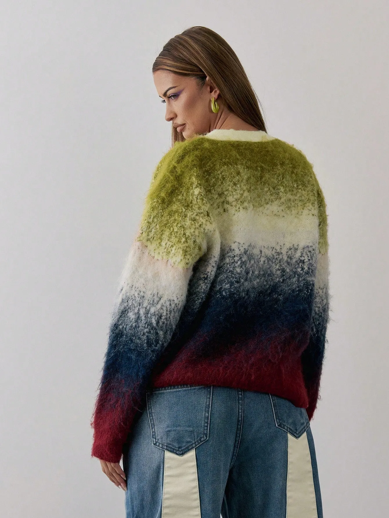 Cárdigan MUSERA de punto degradado para primavera en Cherry Vibes