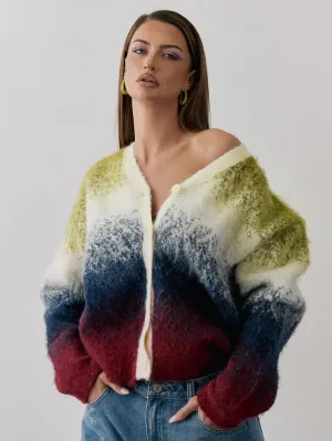 Cárdigan MUSERA de punto degradado para primavera en Cherry Vibes