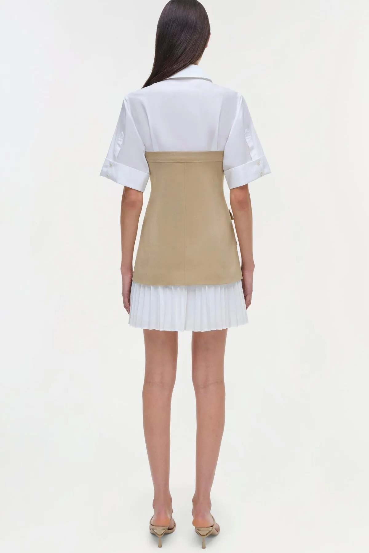 Crosby Mini Dress in Khaki Multi
