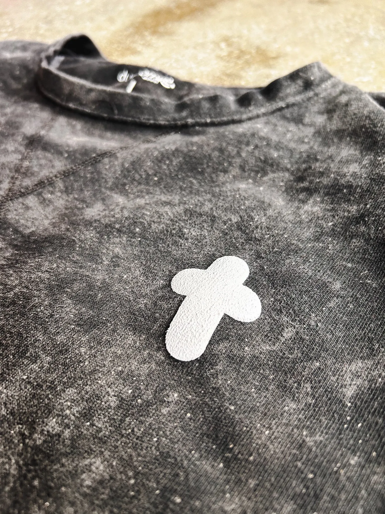 Cross Puff Adult Drop Shoulder Sweatshirt