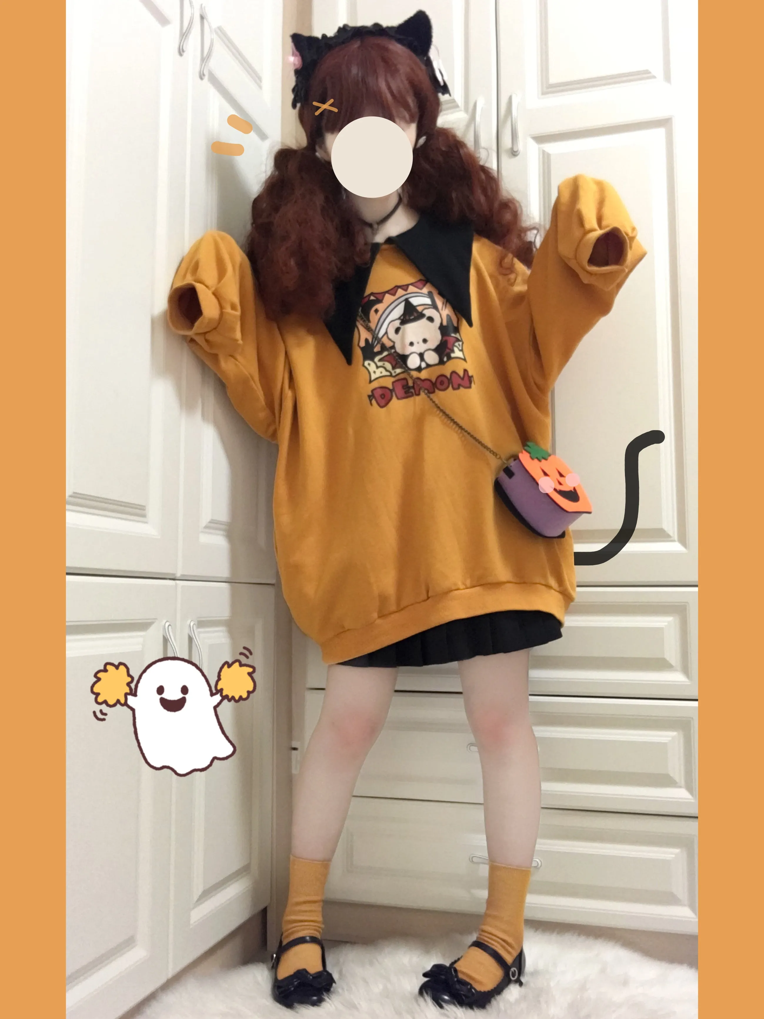 Cute Pumpkin Yellow Hoodie UB98595