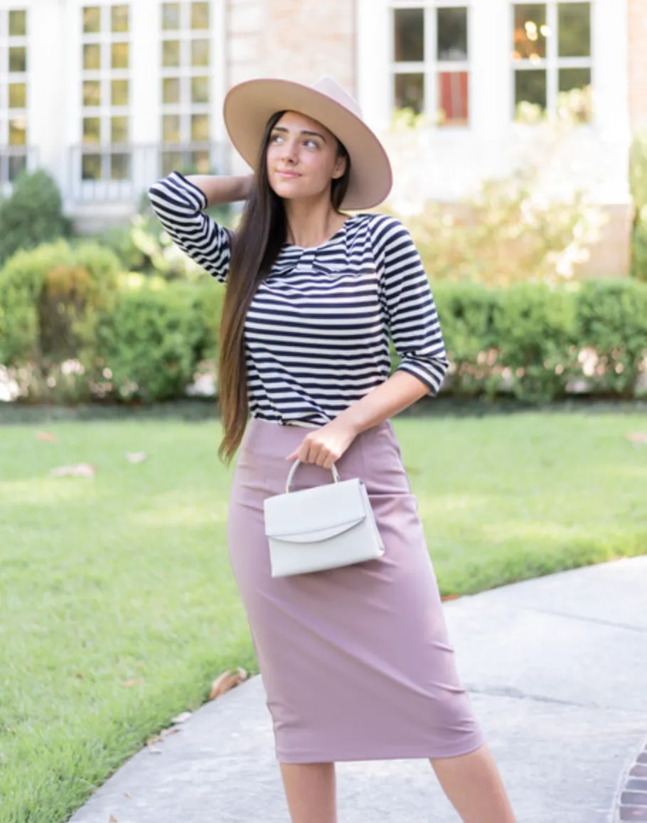 Dainty Jewell's Original Pencil Skirt (6  Colors/Prints)