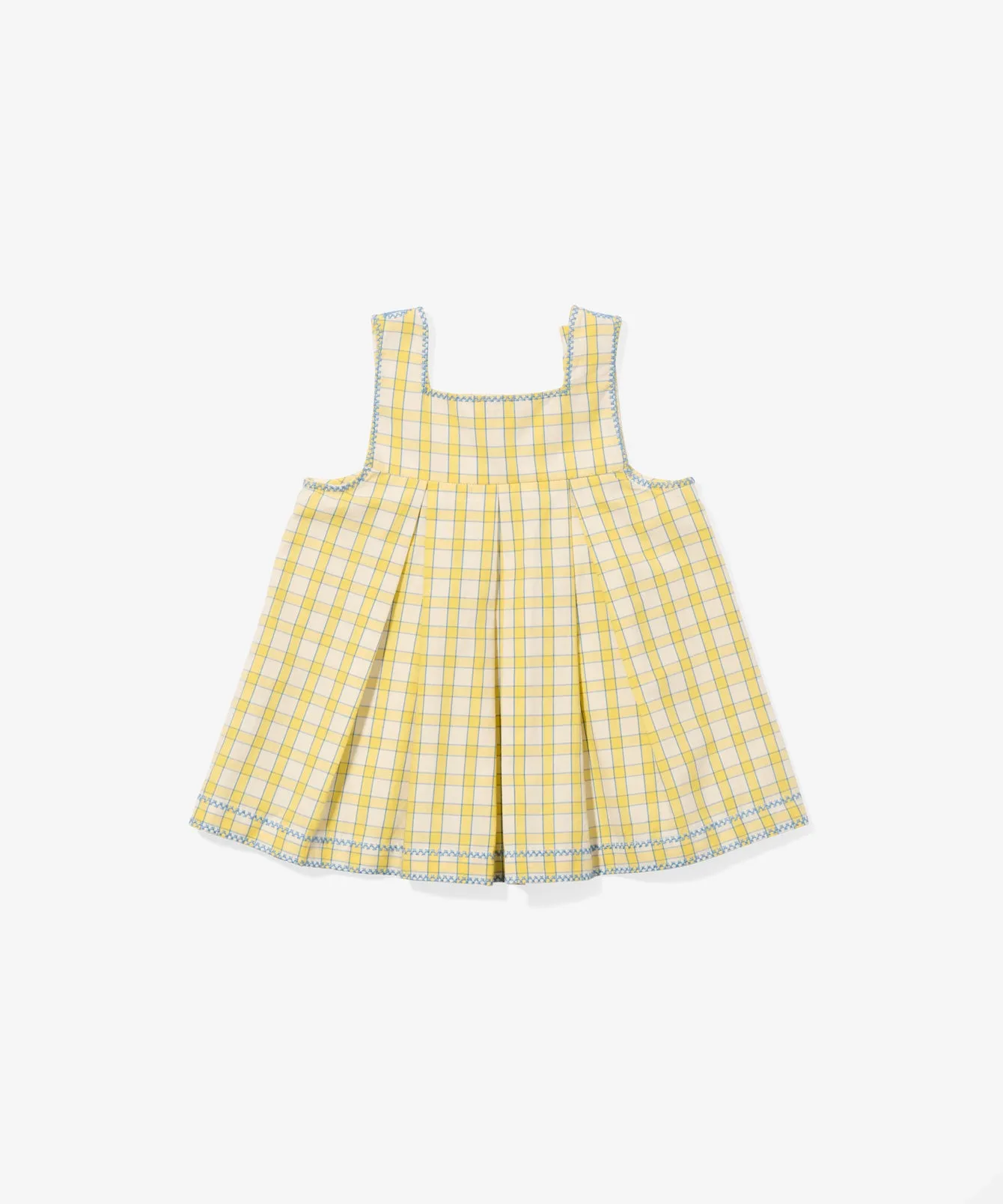 Daisy Baby Dress, Yellow Picnic Check